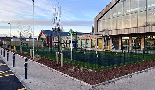 Photo of the play area outside Knaresborough Leisure and Wellness Centre